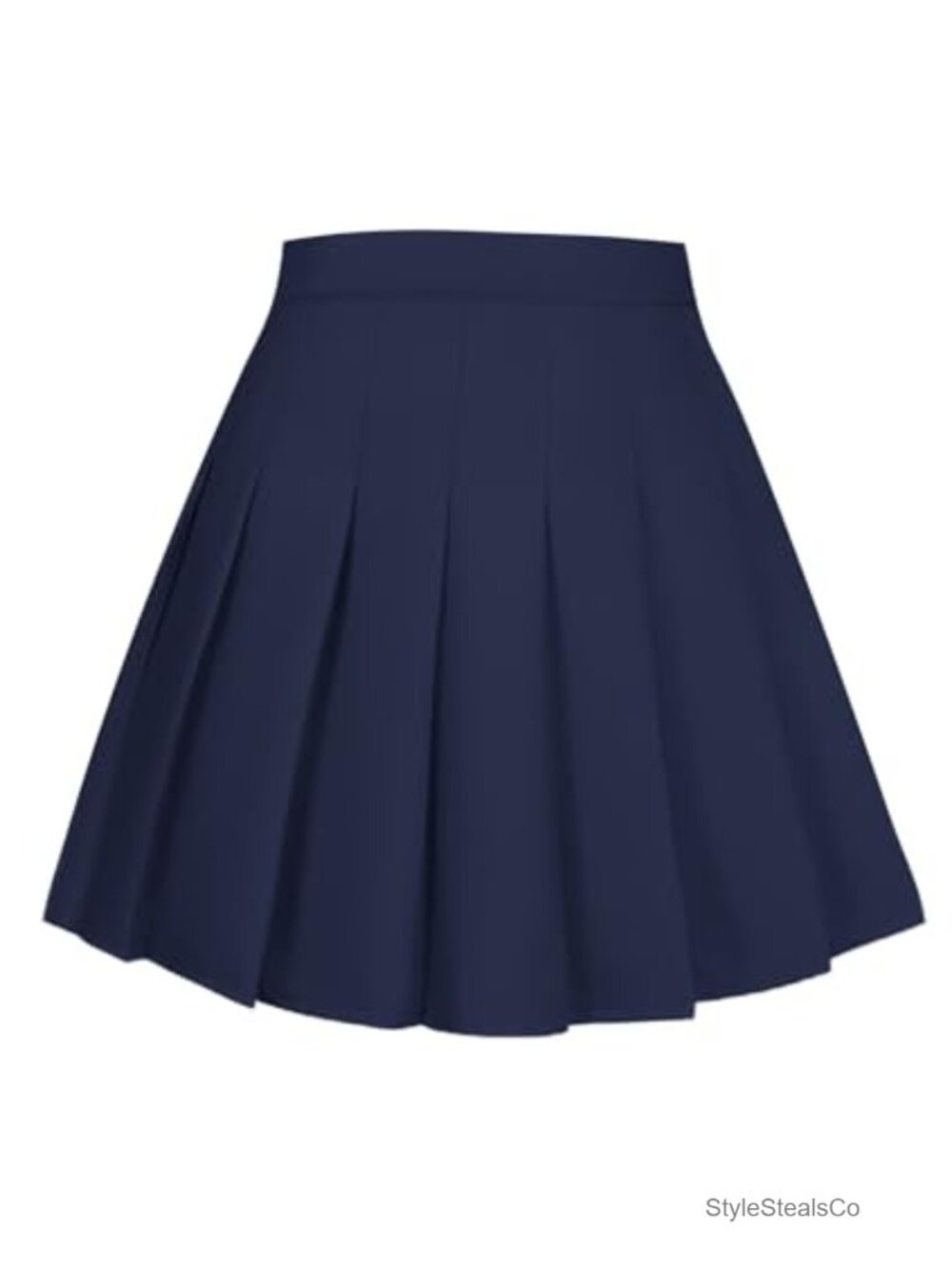 Pleated High Waisted Tennis Skort with Shorts A-Line Mini